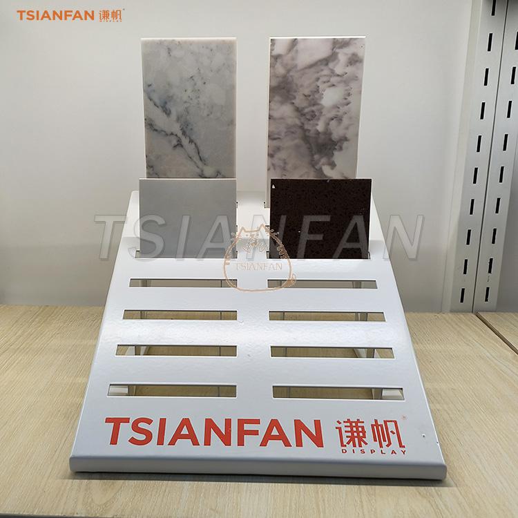 Engineering stone stone display stand White metal display stand