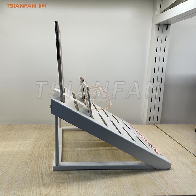 Engineering stone stone display stand White metal display stand