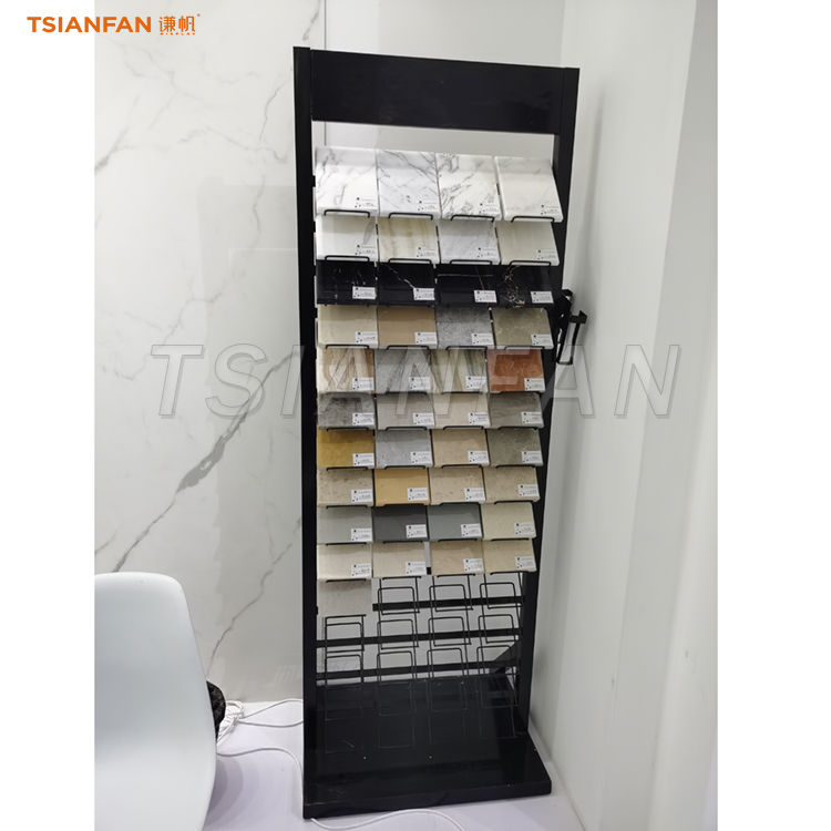 Customized multi-sample artificial stone floor stand