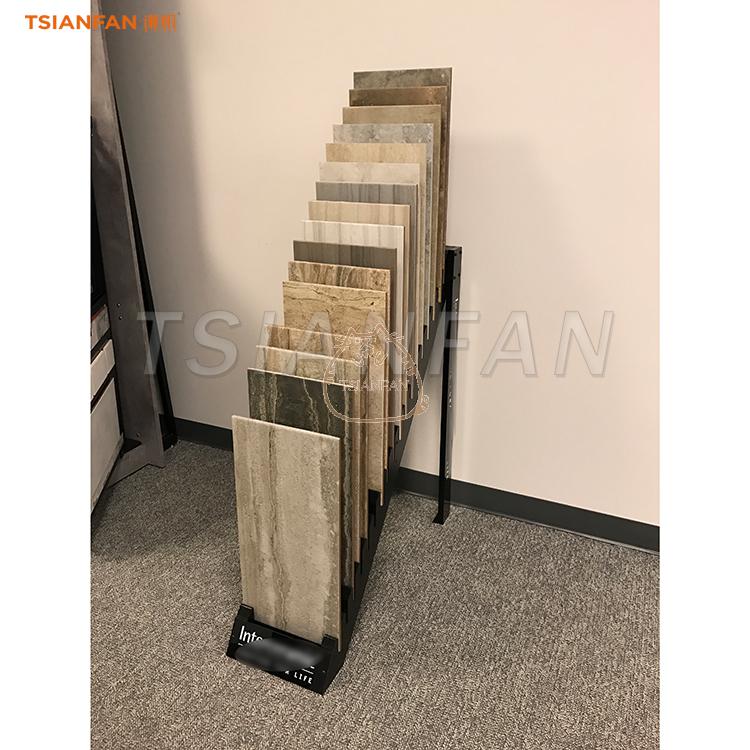 Hardwood display stand Gradient splicing wood display stand