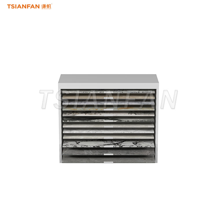 affordable quartz sample stone display cabinet-CC010