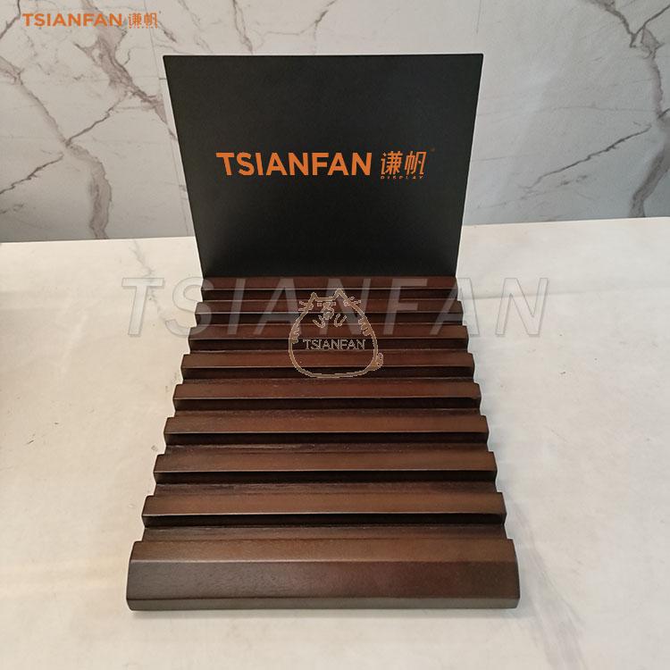 ceramic tiles countertop display rack wooden racks