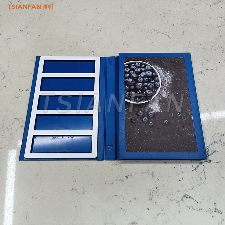 high-quality sample stone plastic display booklet