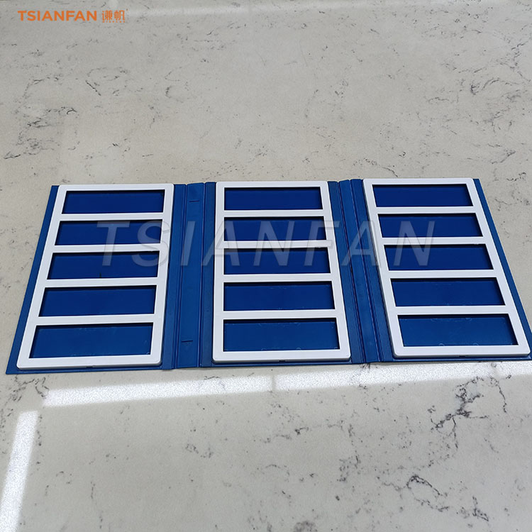 high-quality sample stone plastic display booklet
