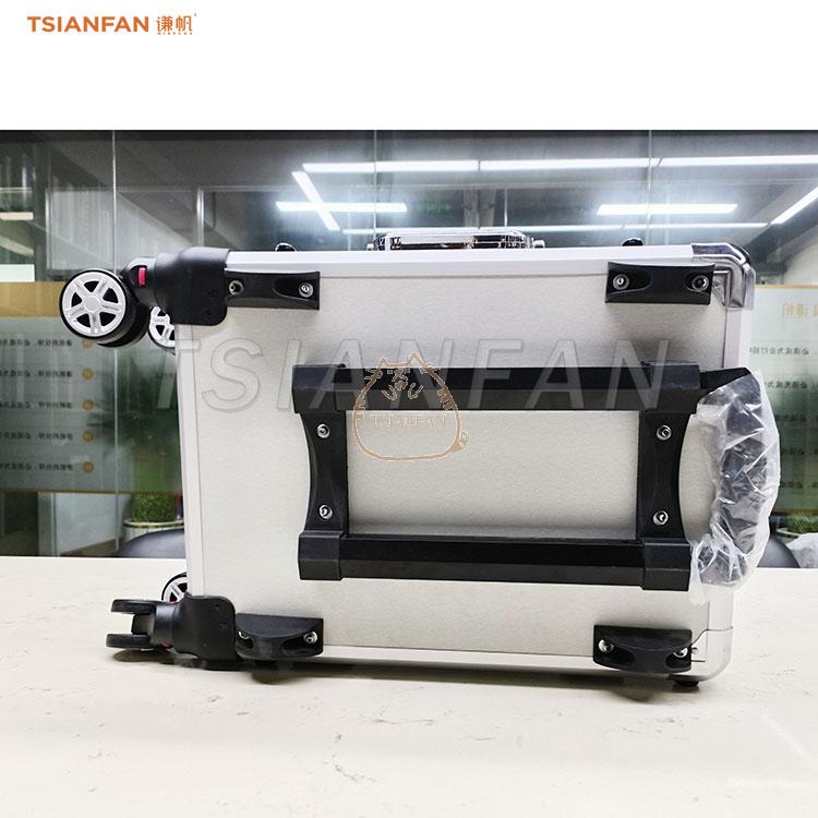 quartz sample stone aluminum suitcase