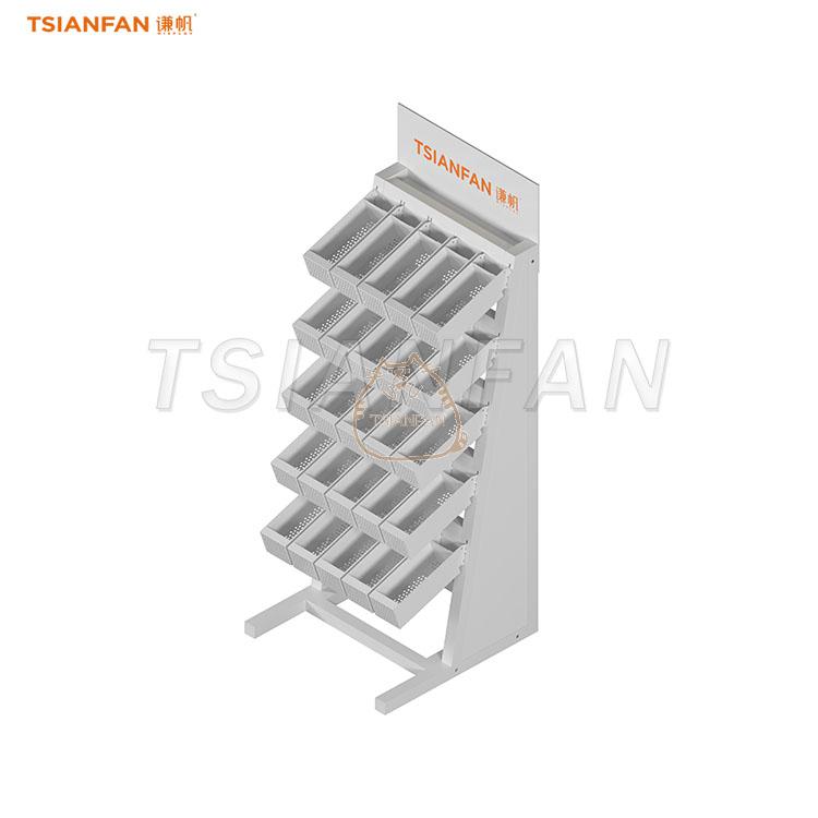pebble stone display stand natural stone display rack-SE105