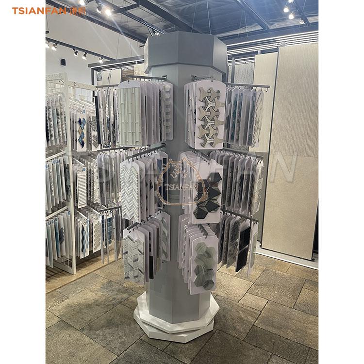 mosaic tiles hanging display rack rotating display stand