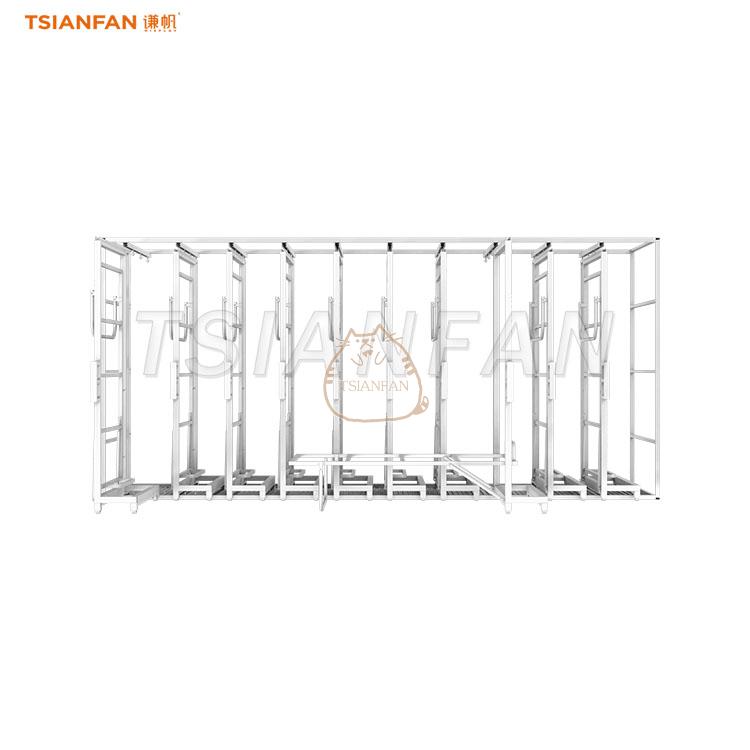 mattress sliding display stand mattress sample display rack