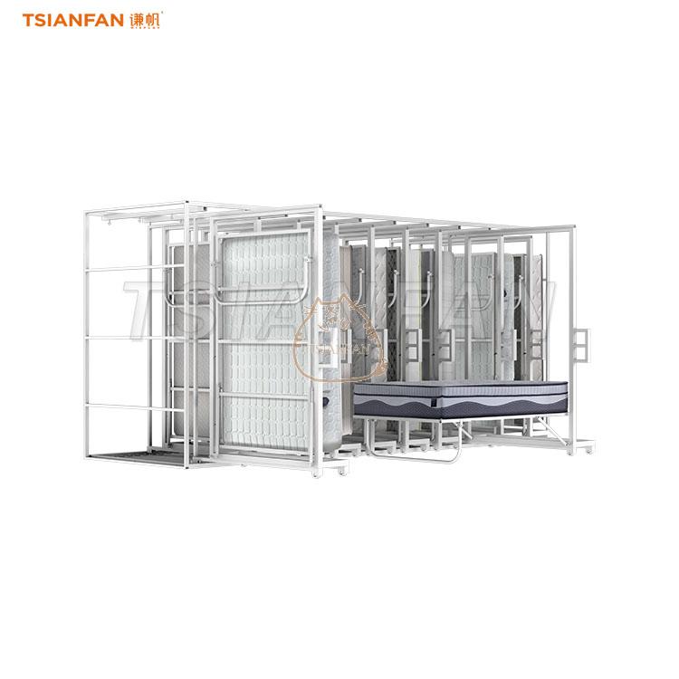 mattress sliding display stand mattress sample display rack