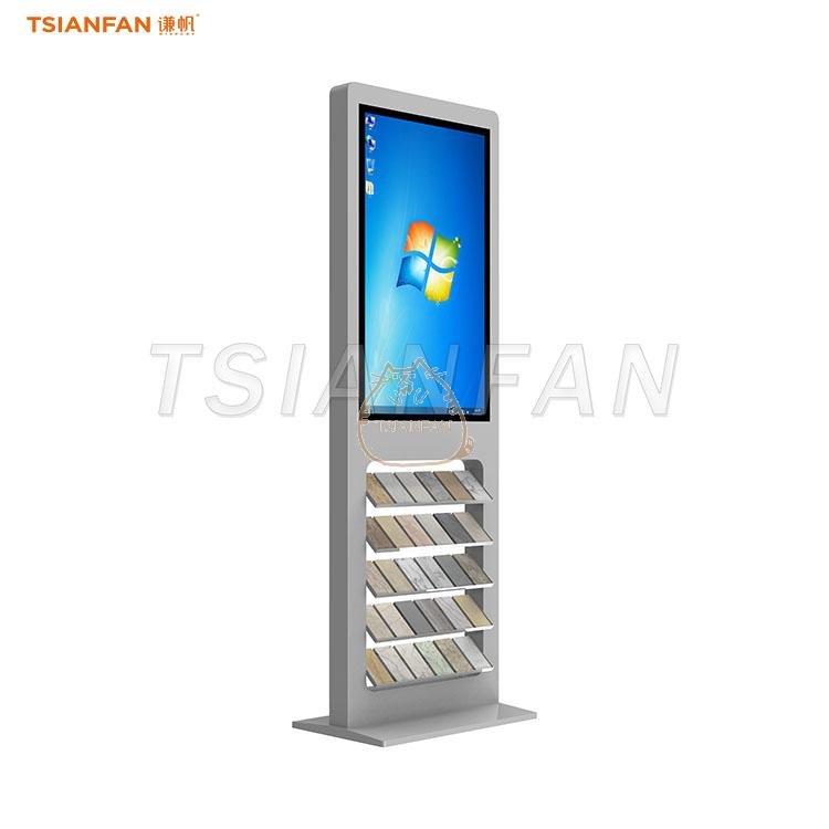 stone display stand with digital screen-SRL160