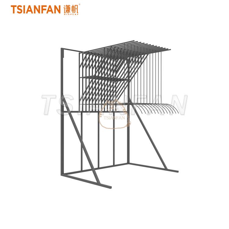 Freestanding Carpet Display Rack for Rug Showrooms-DF103