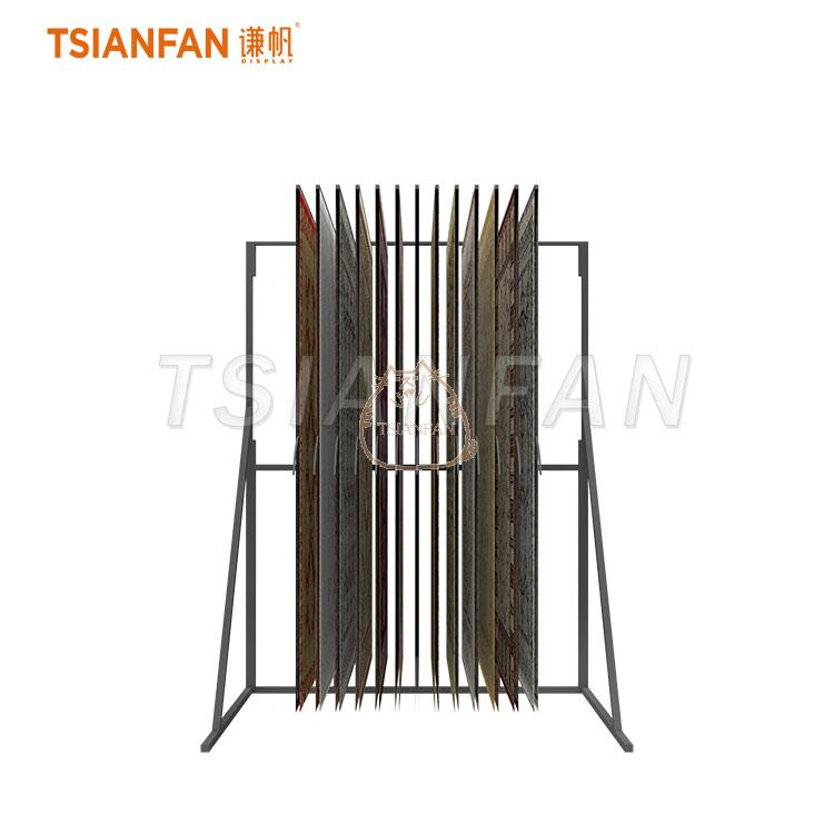 Freestanding Carpet Display Rack for Rug Showrooms-DF103