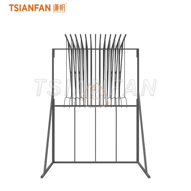 Freestanding Carpet Display Rack for Rug Showrooms-DF103