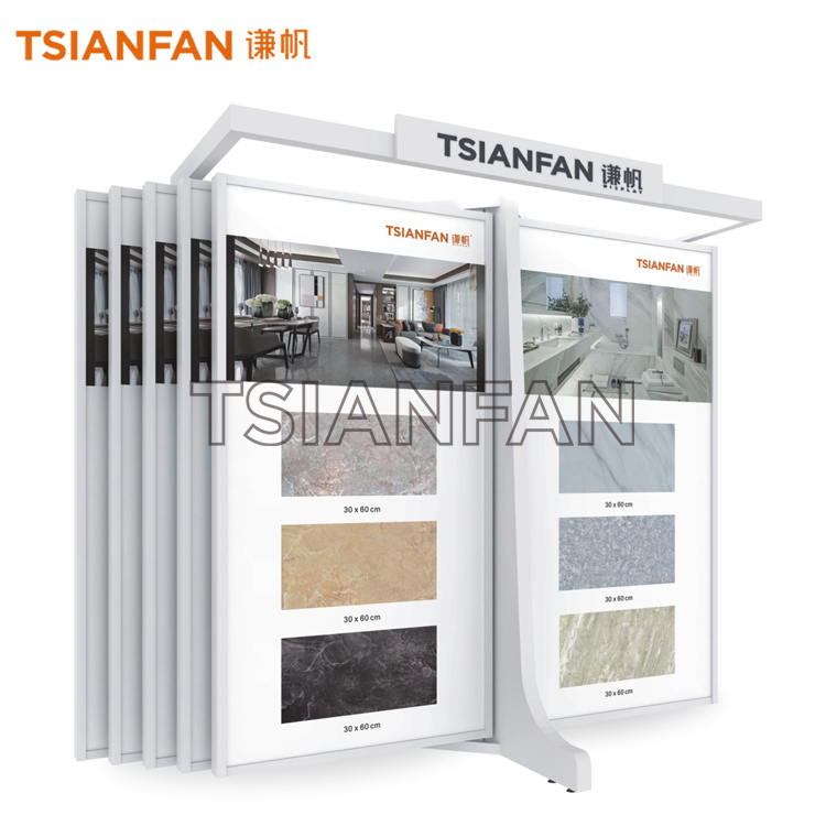 Rotating Tile Page Flip Display Stand CF911