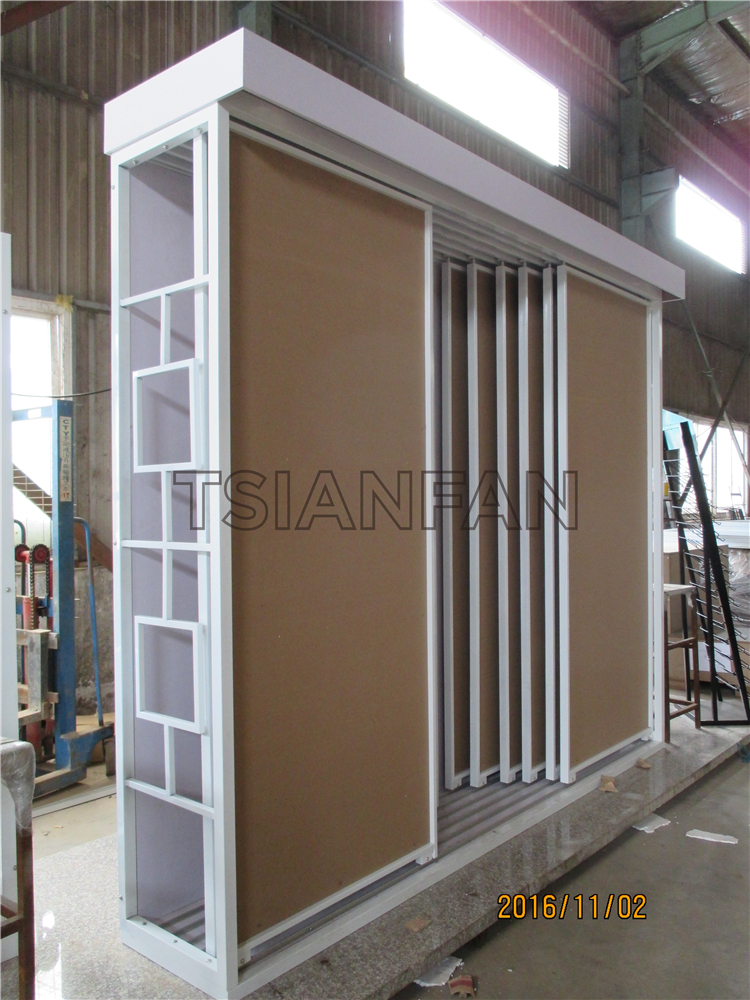 push-pull Tile display rack CT018