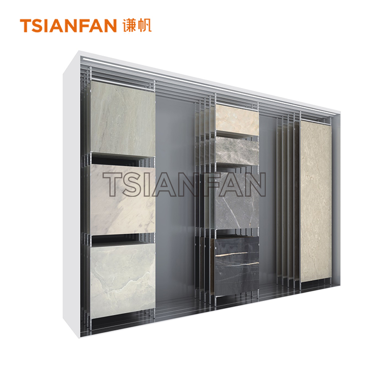 push-pull Tile display rack CT601