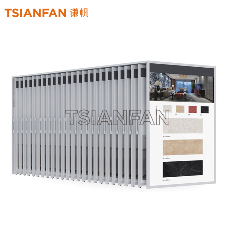 Custom Ceramic Tile Sliding Display Rack Factory Wholesale CT909