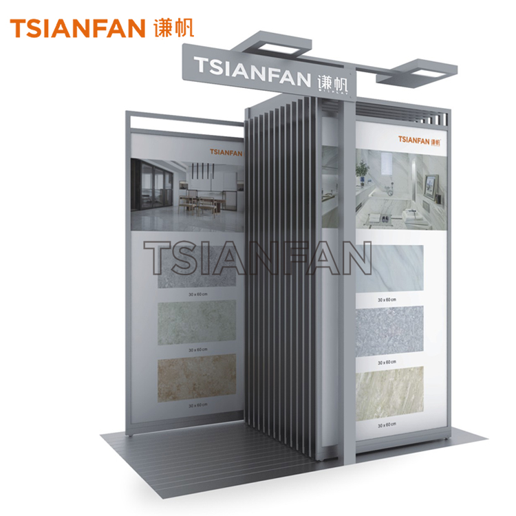 Custom Metal Sliding Ceramic Tile Display Stand For Ceramic Tile Display CT911