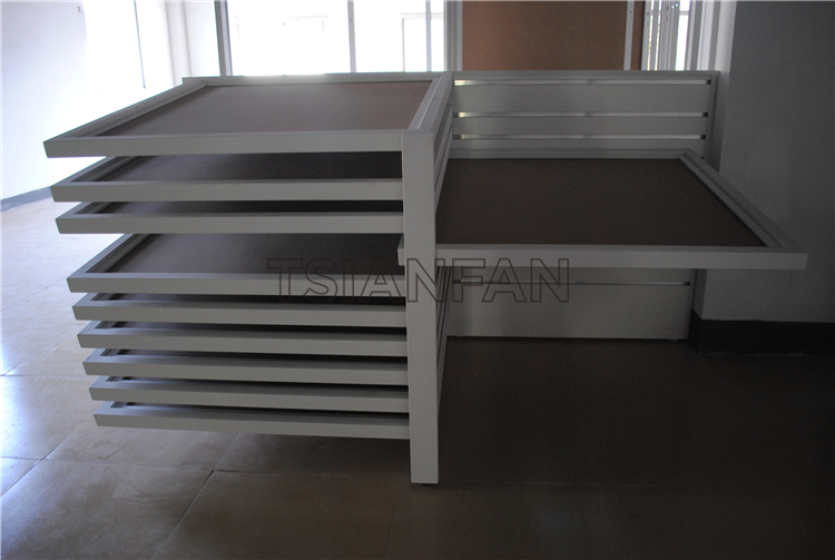 Reclining tile display rack CX018