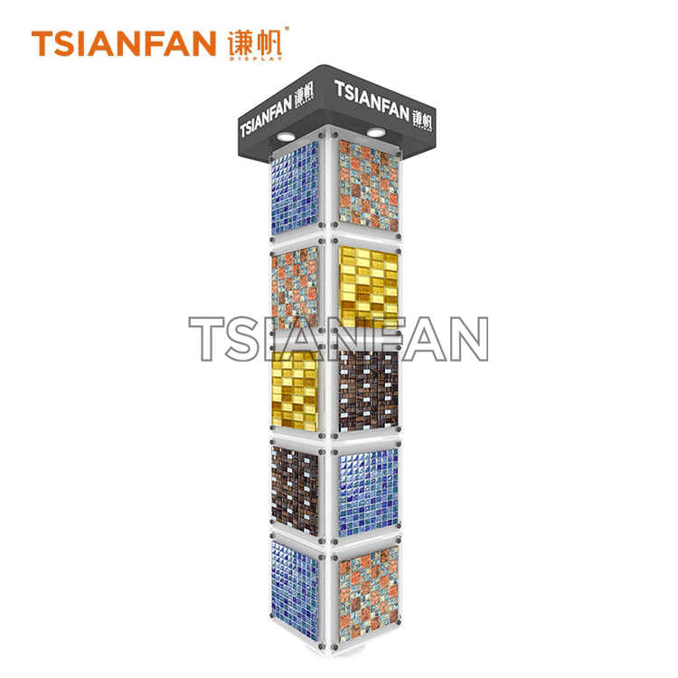 Floor-standing mosaic display rack ML011