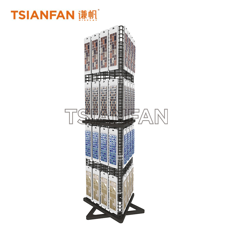 Floor-standing mosaic display rack ML032