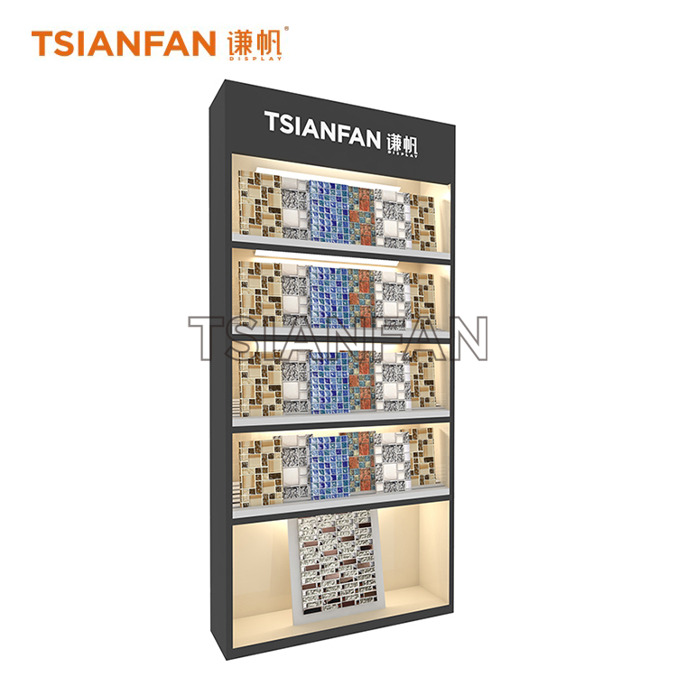 Floor-standing mosaic display rack ML051