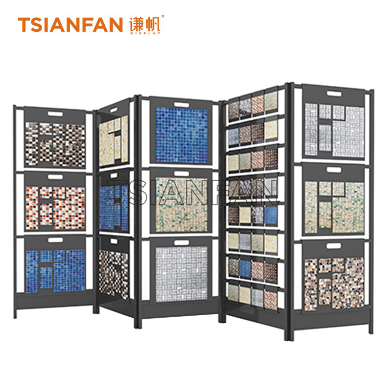 Floor-standing mosaic display rack ML503