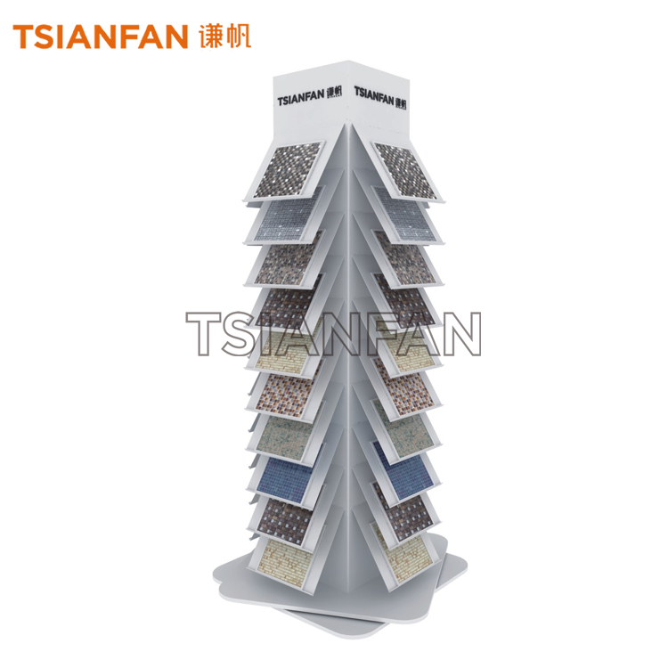 Floor-standing mosaic display rack ML965