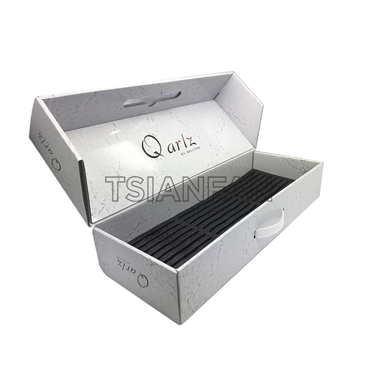 Paper sample box PB301-corrugated tray
