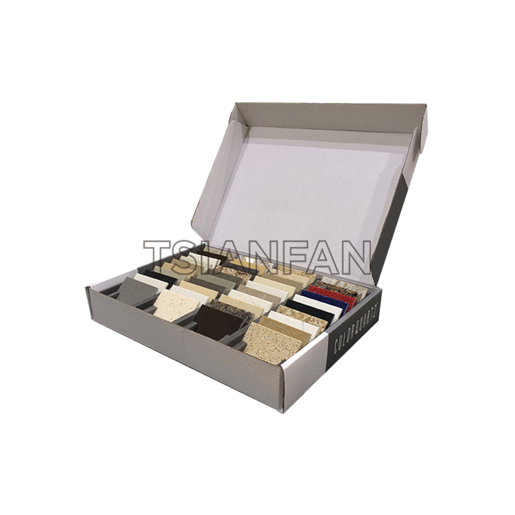 Paper sample box PB304-corrugated tray