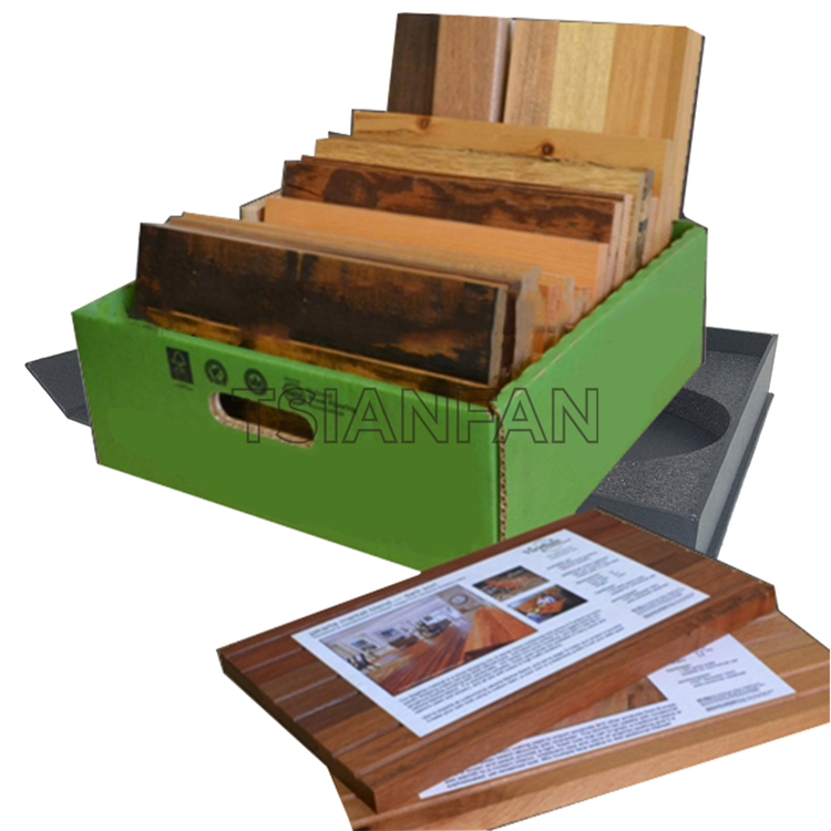 Paper sample box PB307-corrugated tray