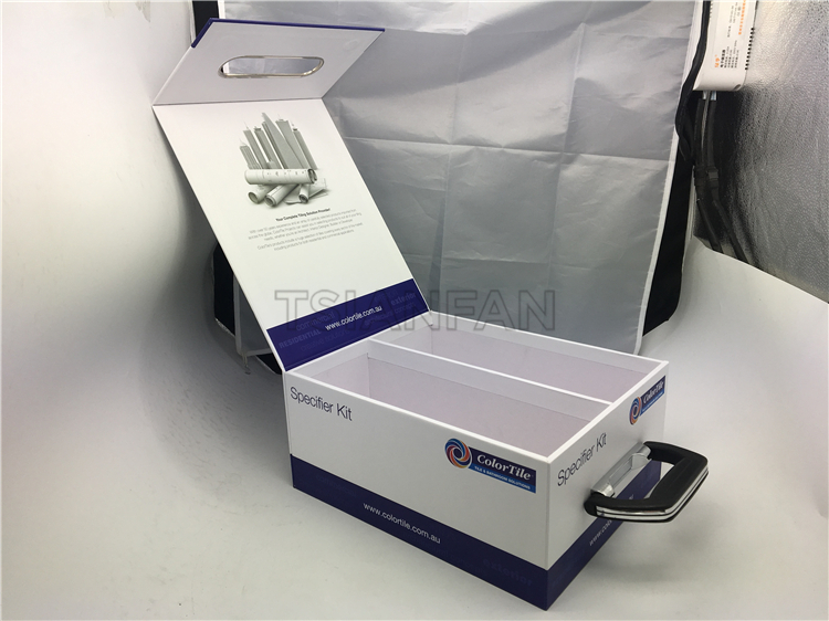 Paper sample box PB607-handle box