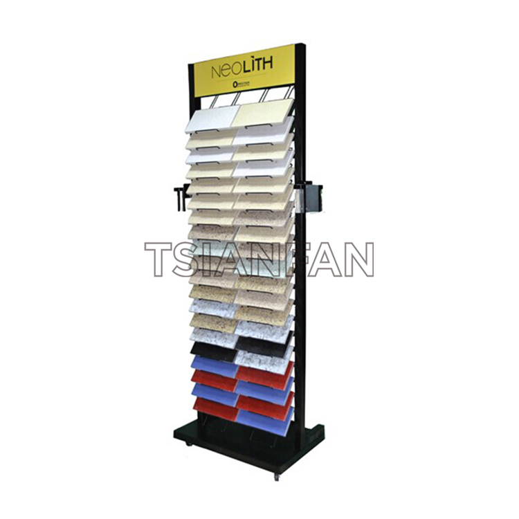 Floor display rack of marble tile in exhibition hall-SRL018