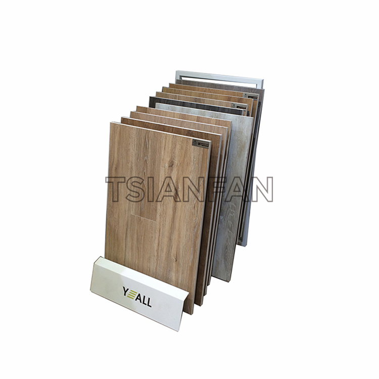 Simple wooden floor display rack WE1002