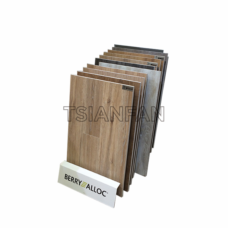 Simple wooden floor display rack WE1005