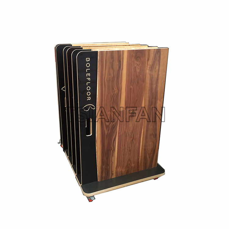Simple wooden floor display rack WE1007