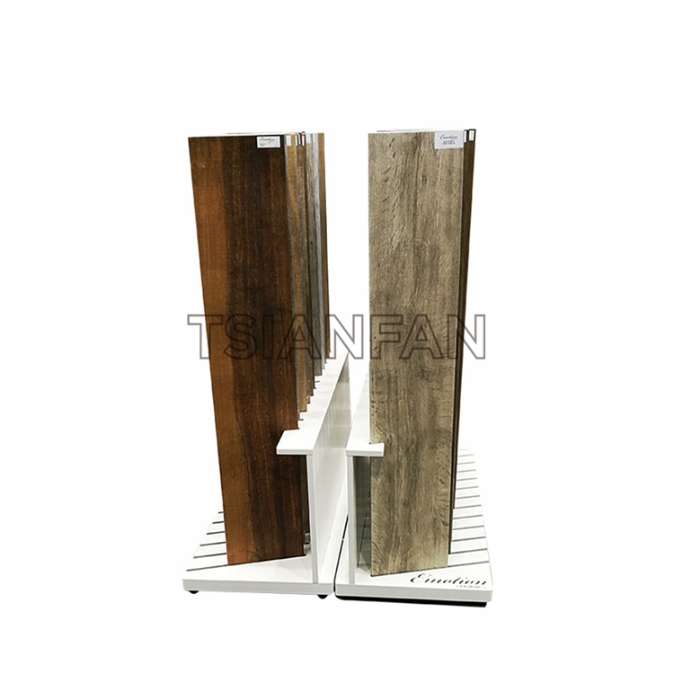 Simple wooden floor display rack WE1014