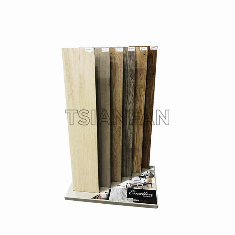 Simple wooden floor display rack WE1015