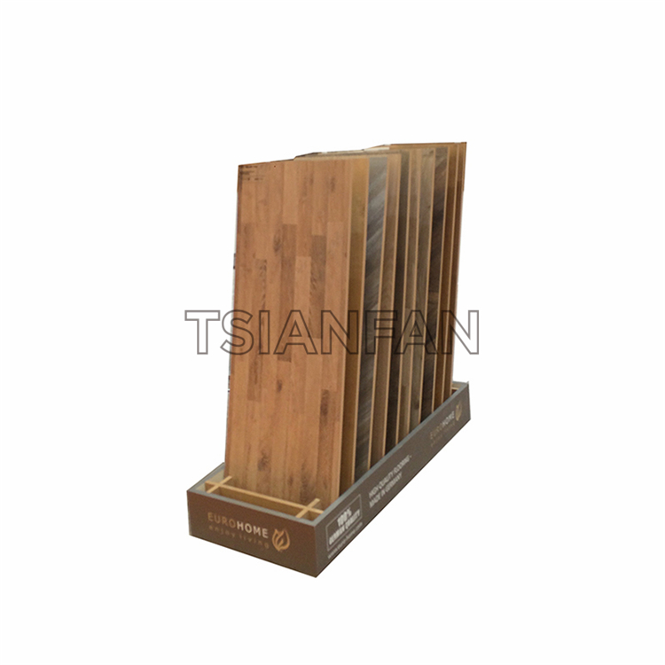 Simple wooden floor display rack WE1018