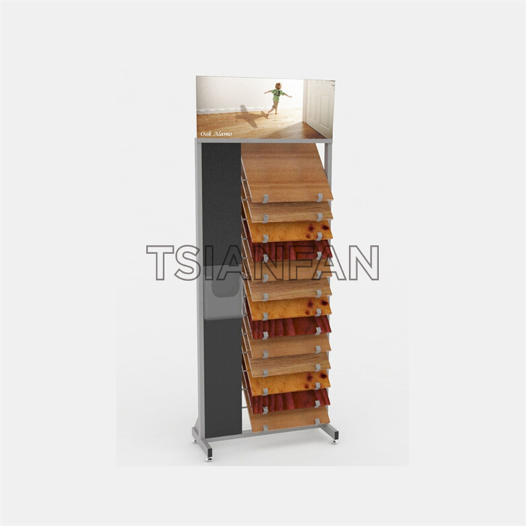 Simple wooden floor display rack WE1027