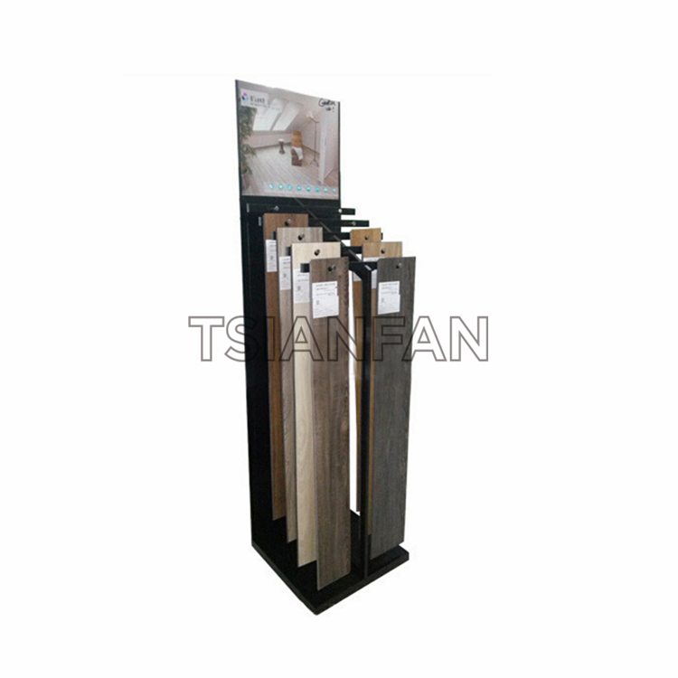 Simple wooden floor display rack WE1031