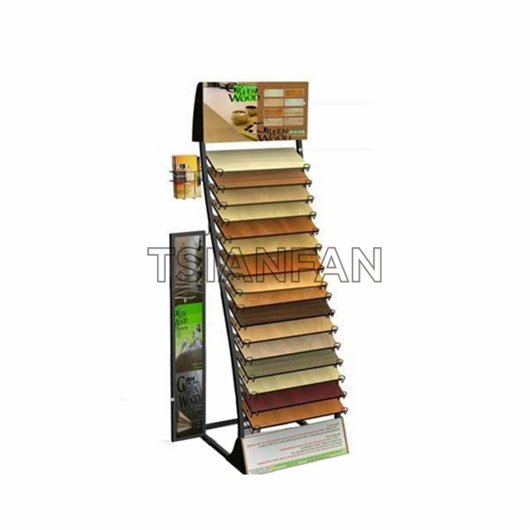 Simple wooden floor display rack WE1043