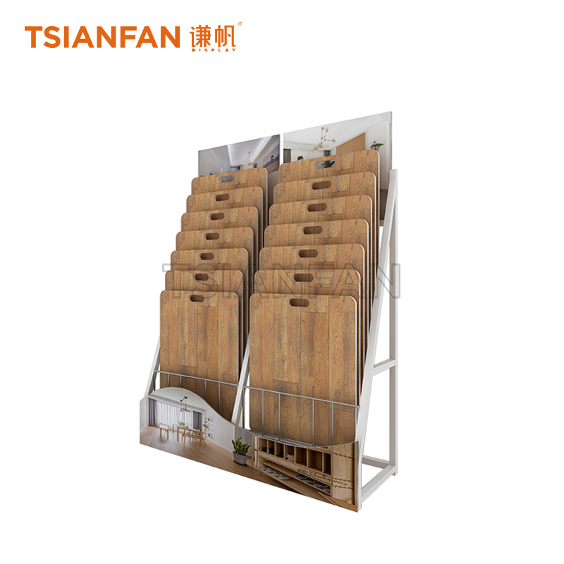 Simple wooden floor display rack WE517