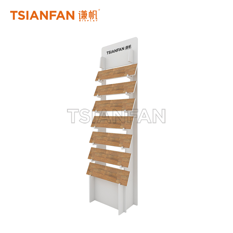 Simple wooden floor display rack WE522