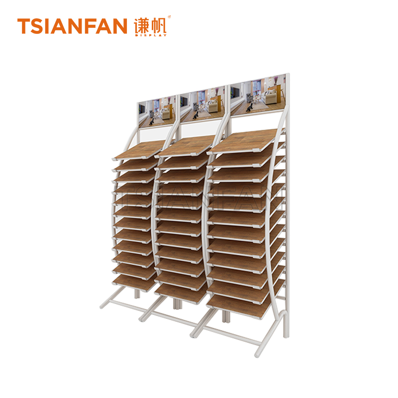 Simple wooden floor display rack WE526