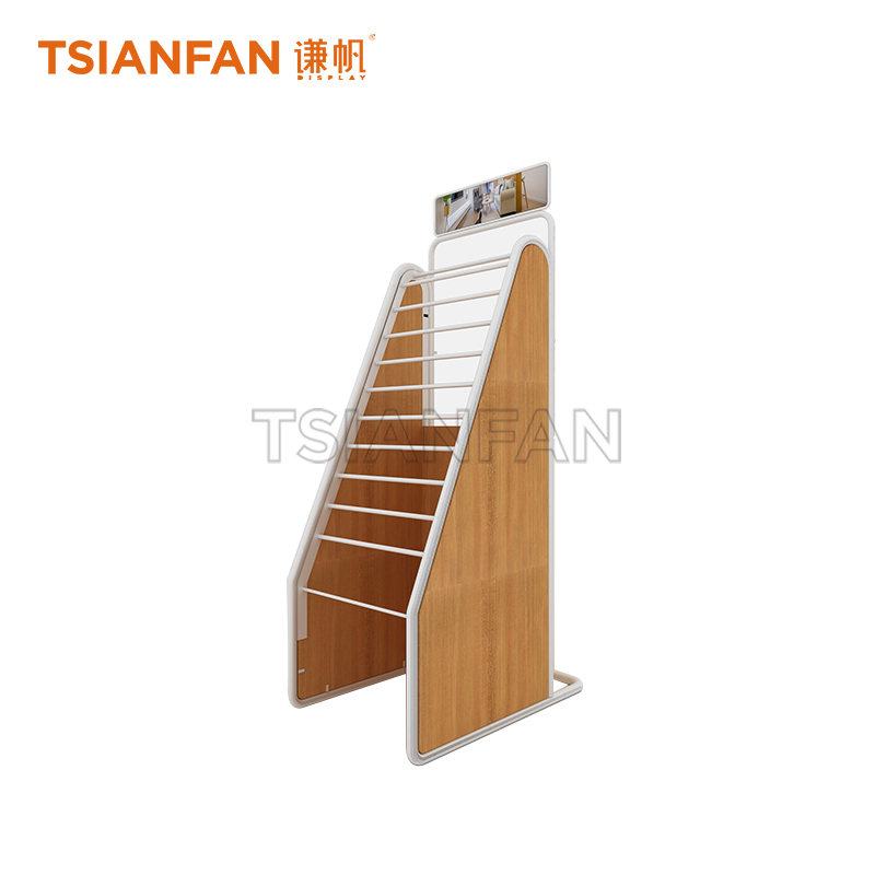 Simple wooden floor display rack WE537
