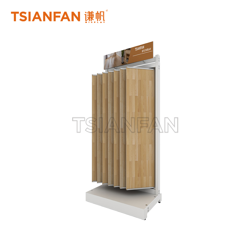 Simple wooden floor display rack WE538