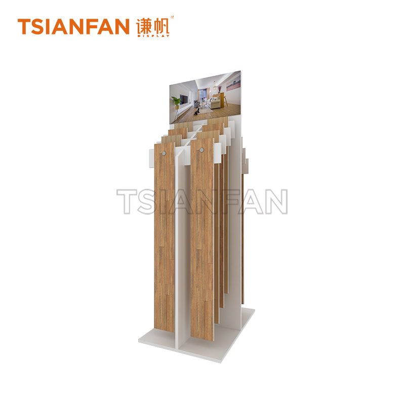 Simple wooden floor display rack WE545