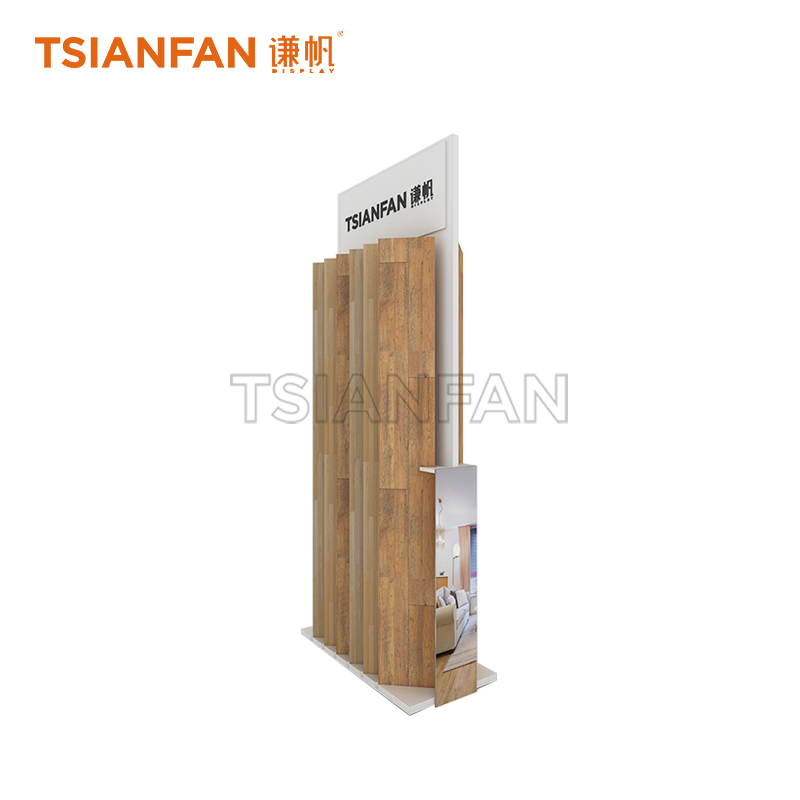 Simple wooden floor display rack WE554