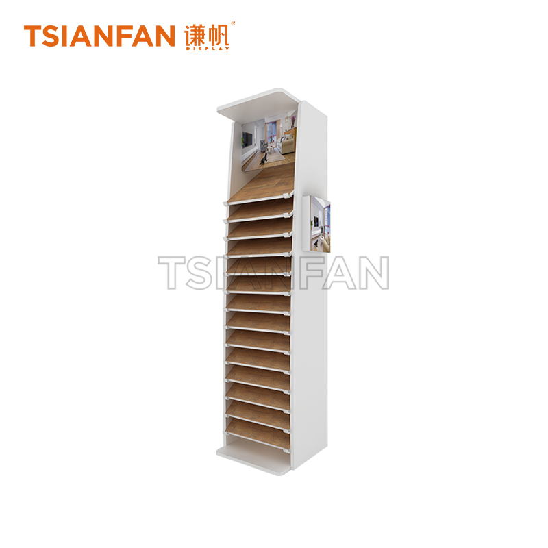 Simple wooden floor display rack WE556